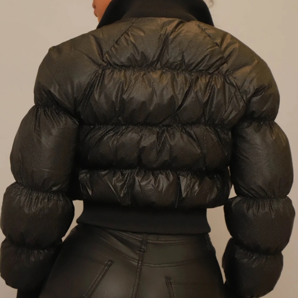 Swankaposh Pack Light Puffer Jacket Black Size Medium - Picture 3 of 6